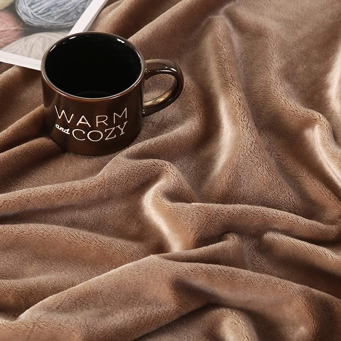 TASTHROW Large Flannel Fleece Throw Blanket, 60×80 Inch - Image 2