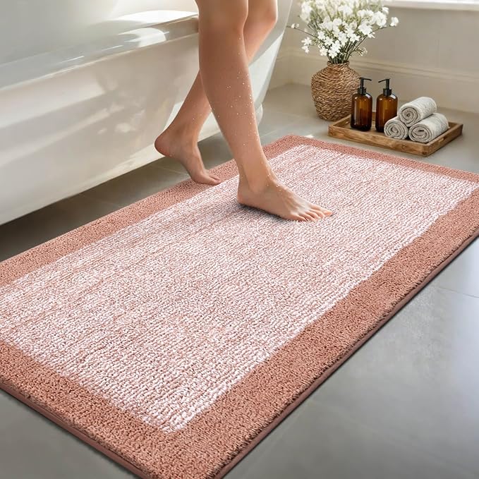 48x24 Long Bathroom Rugs Washable Non Slip, Soft Absorbent Quick Dry Mats by Unknown