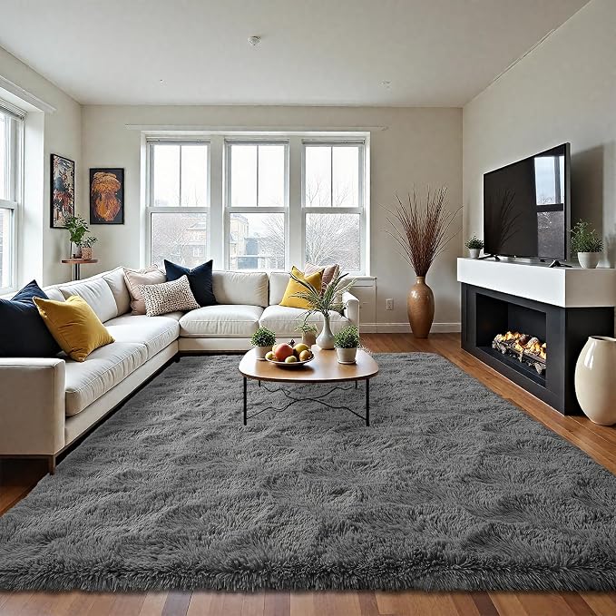 LOCHAS Ultra Soft Indoor Modern Area Rugs 6x9, Fluffy Living Room Carpets - Image 6