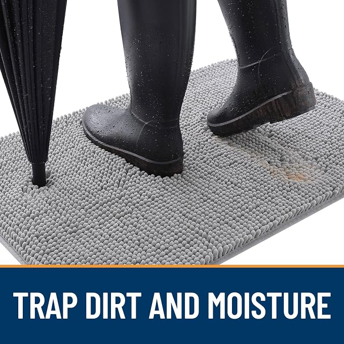 OLANLY Dog Door Mat for Muddy Paws 35x24, Absorbs Moisture and Dirt, Absorbent - Image 2