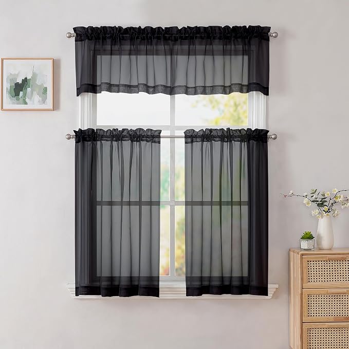 Simplebrand Black Valances 14 Inches Long - Image 7