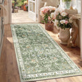 Yamaziot Washable Runner Rug 3x6 – Floral Non Slip Boho Hallway Runner Rug by Yamaziot