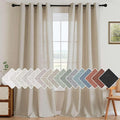 H.VERSAILTEX Living Room Linen Curtains by HVERSAILTEX