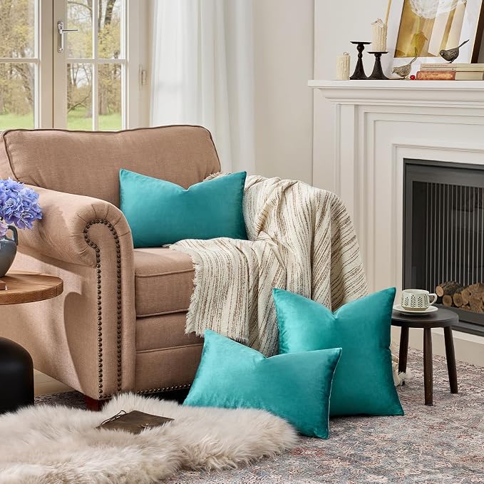 GIGIZAZA Decorative Small Lumbar Pillow Covers, Sofa Throw 12 X 20 Pillow Covers - Image 3