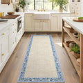 GarveeHome Entryway Rug 2x6 Modern Bordered Runner Rug Washable Kitchen Runners by GarveeHome