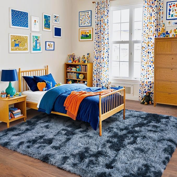 Pionblank Large Rug for Living Room 6x9 Feet, Modern Soft Shag Area Rug - Image 4