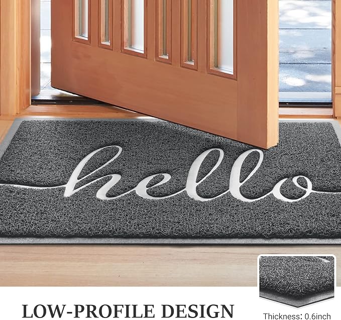 BeneathYourFeet Door Mat, Welcome Mat Low Profile Front Doormat Non Slip Mats - Image 4
