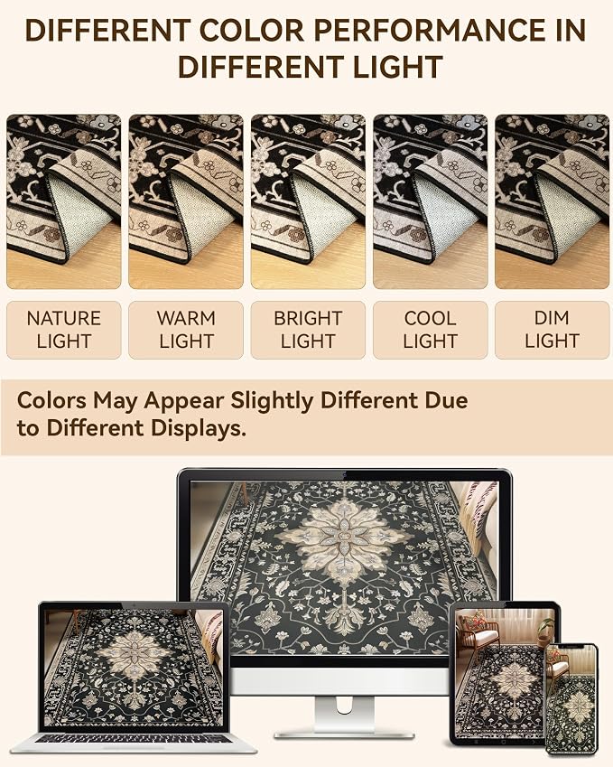 Area Rugs 2'x10' Runner Rug Non Slip Washable - Image 8