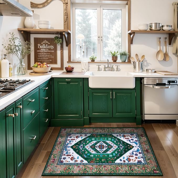 SERISSA Boho Rugs for Entryway, 2x3 Washable Non-Slip Entryway Rug Small Area - Image 3