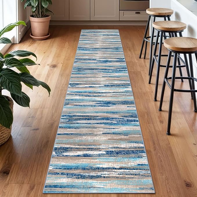 Lansny Modern Abstract Runner Rug 2x10 - Image 2