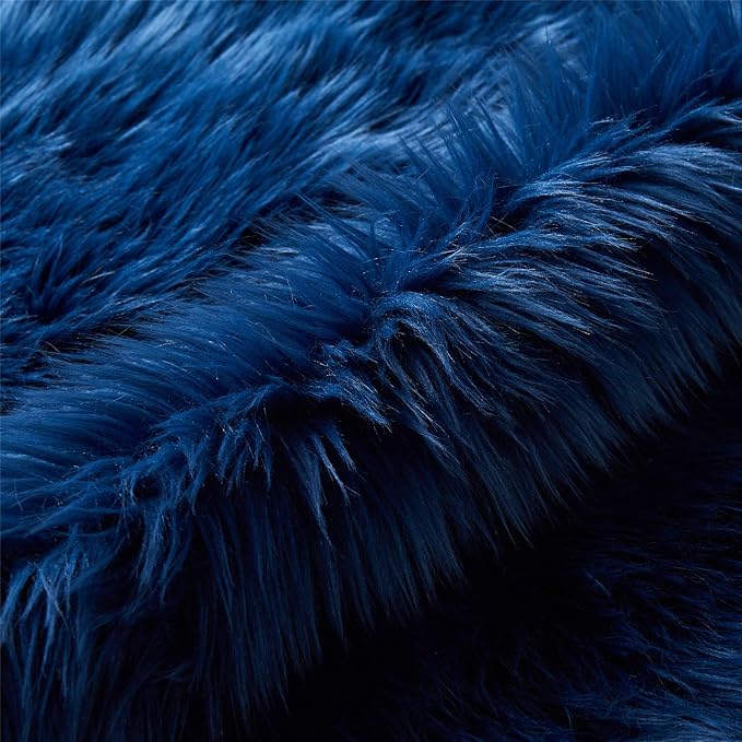 EasyJoy Ultra Soft Fluffy Shaggy Area Rug Faux Fur Rug Chair Cover Seat Pad - Image 8