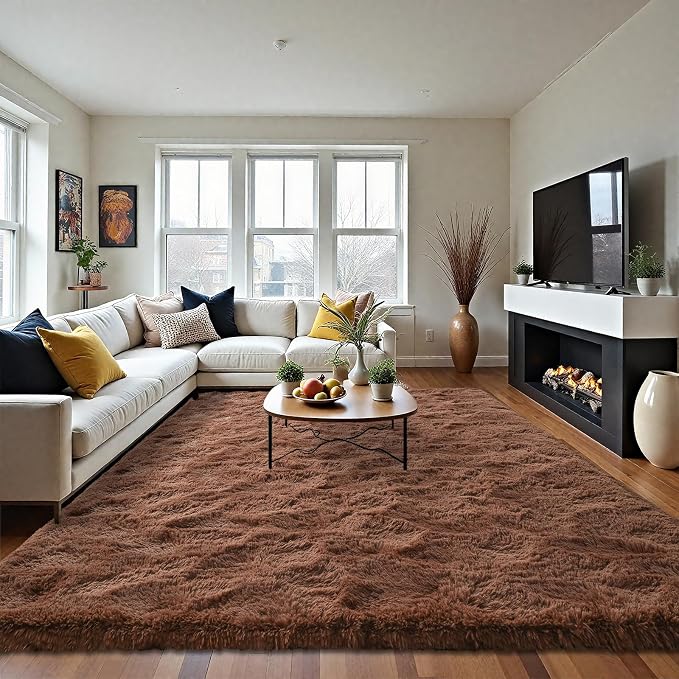 LOCHAS Ultra Soft Indoor Modern Area Rugs Fluffy Living Room Carpets - Image 4