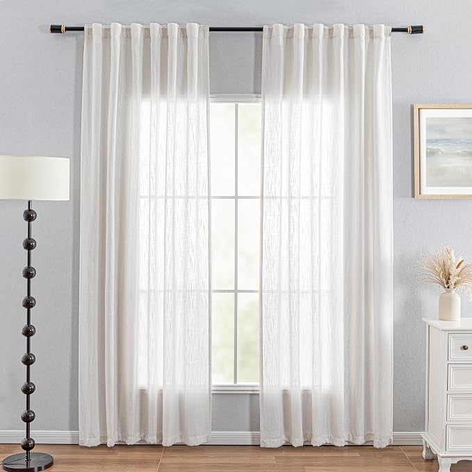 MYSKY HOME Natural Curtains for Living Room - Image 2