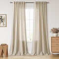 Nanspring Eggshell Beige Curtains 90 Inches Long by Nanspring