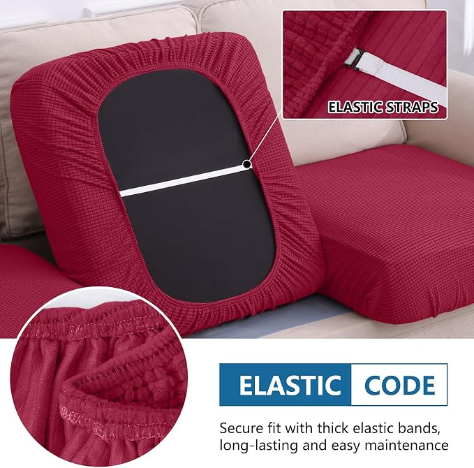 Waterproof Sectional Couch Covers, Non Slip Sofa Cushion Covers | L Shape - Image 4