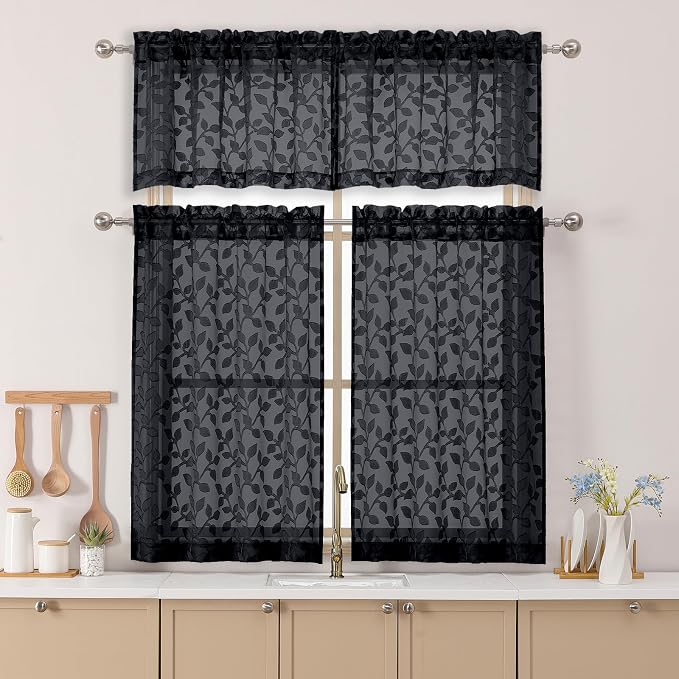 Chyhomenyc Black Sheer Valances - Image 2