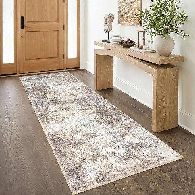 IOHOUZE Abstract Runner Rug 3x8 Ft Washable Runners by iOhouze