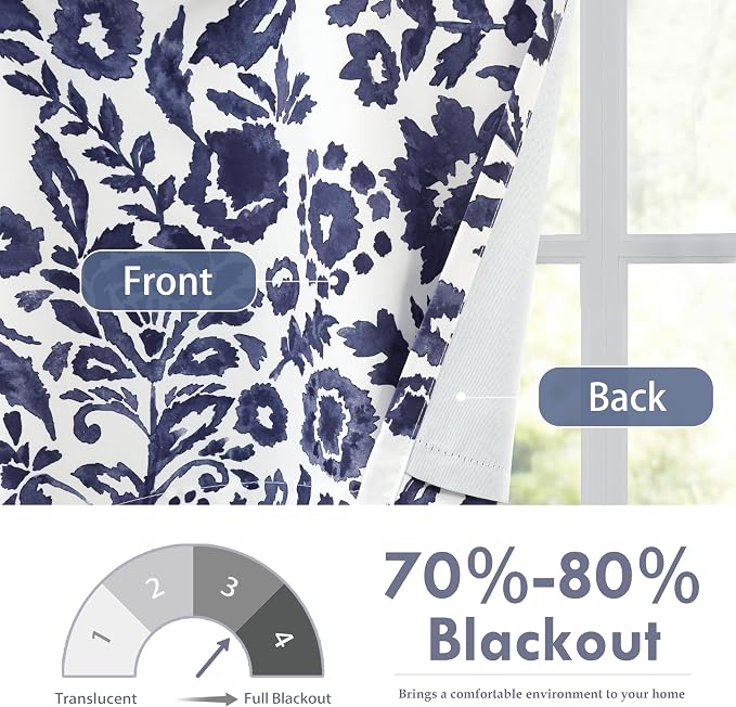 DriftAway Julia Lined Valance Double Layer Thermal Insulated Room Darkening - Image 5