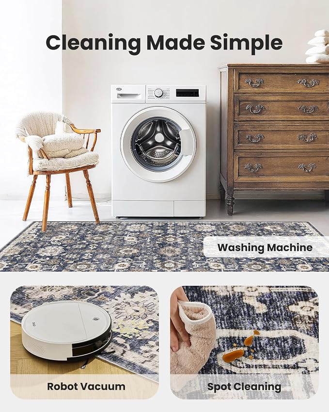 AMADA HOMEFURNISHING 6x9 Area Rugs, Vintage Rugs - Image 5