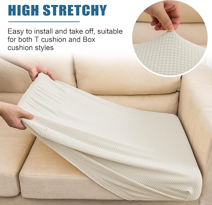 Water Repellent Sofa Seat Cushion Covers Durable Sofa Cushion Cover Spandex - Image 5