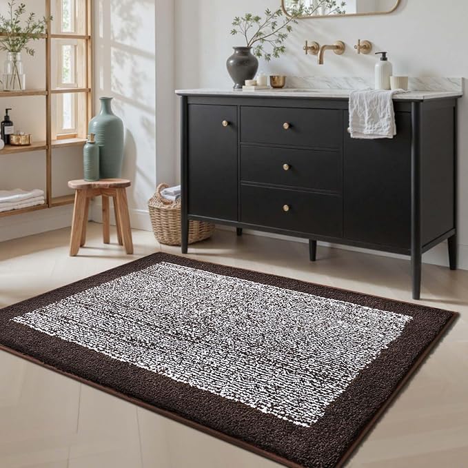 48x32 Large Bathroom Rugs Washable Non Slip, Soft Absorbent Quick Dry Mats - Image 3