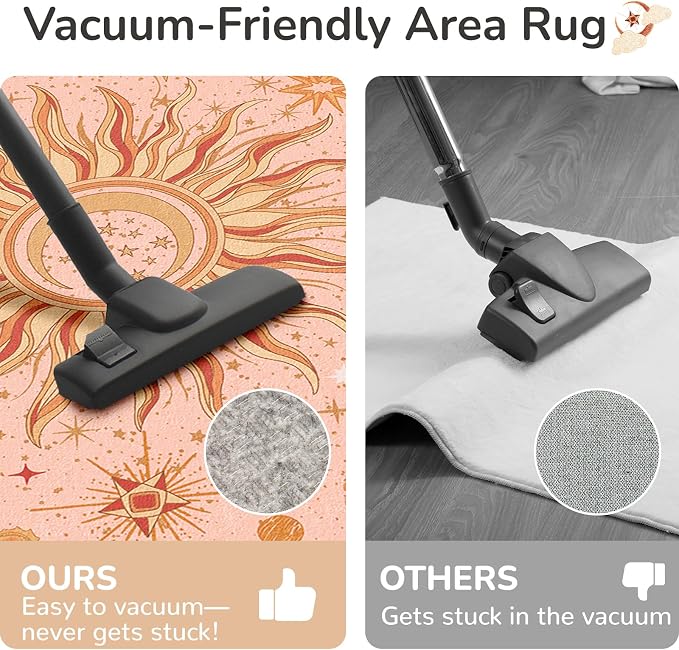 Vacuum-Friendly, 3x5 Washable Area Rug - Image 4