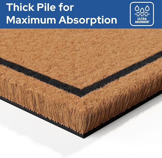 Barnyard Designs Natural Coco Coir Heavy Duty Backing Doormat - Image 6
