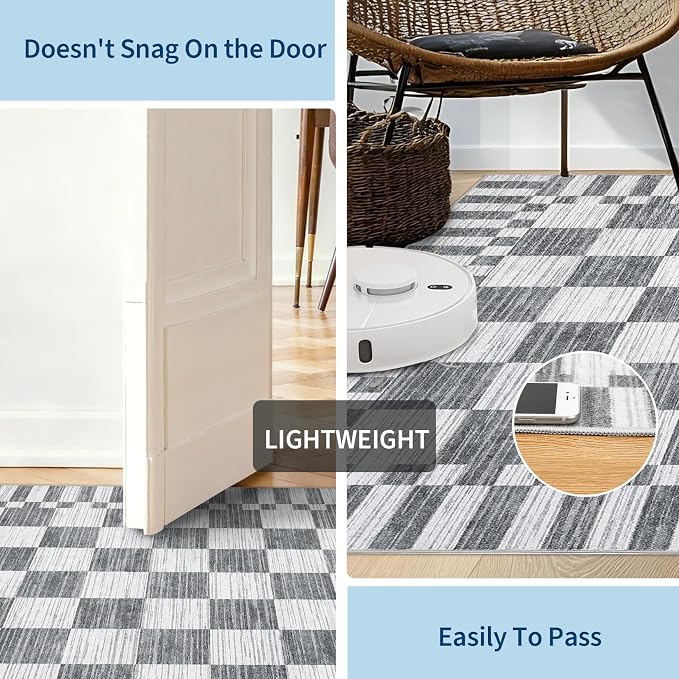 GarveeHome Checkered Rug 3x5 Area Rugs - Image 6
