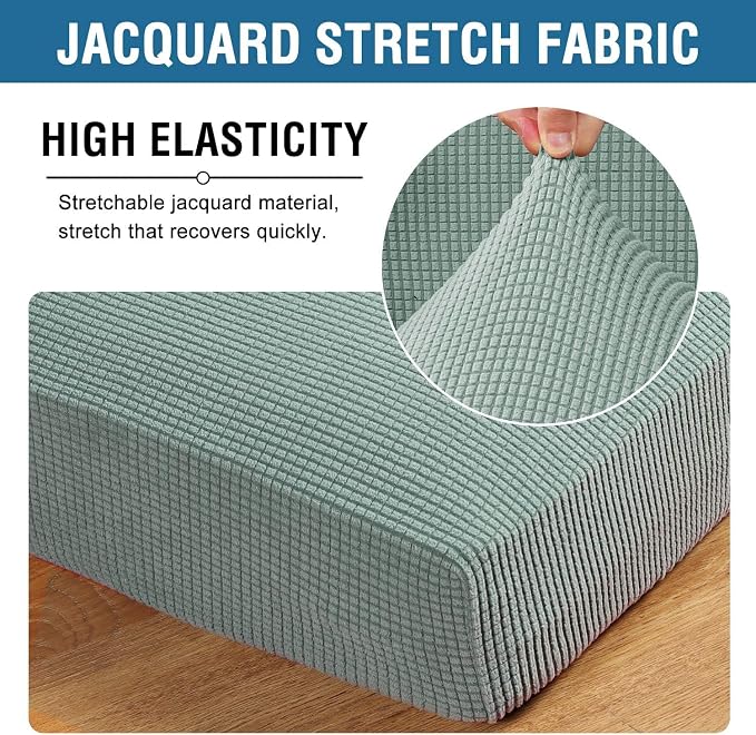 H.VERSAILTEX Super Stretch Individual Chaise Cover Sectional Couch Covers - Image 4
