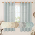 LAMIT Sheer Linen Curtains 63 inches Long by LAMIT