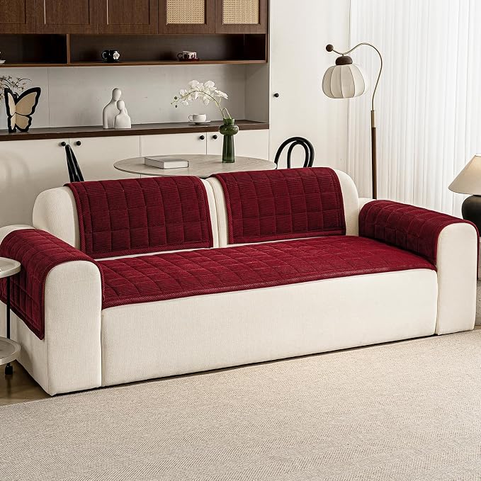 Couch Covers for Dogs Washable, Non Slip Couch Covers for Loveseat Sofa Pet - Image 4