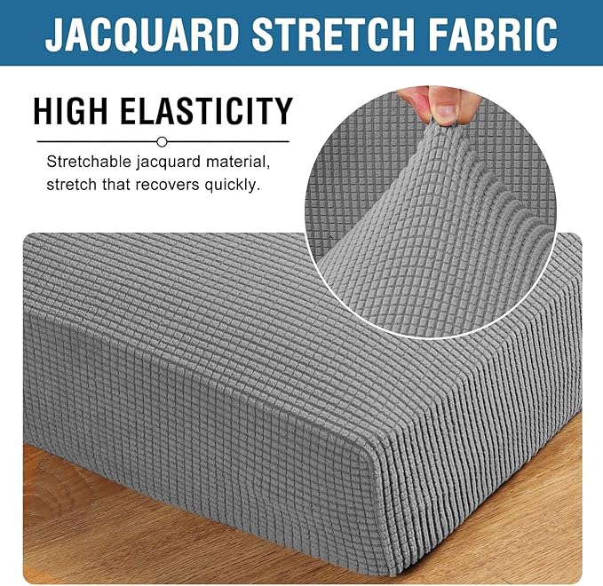 H.VERSAILTEX Super Stretch Individual Seat Sofa Covers Slipcover Sets Thick - Image 4