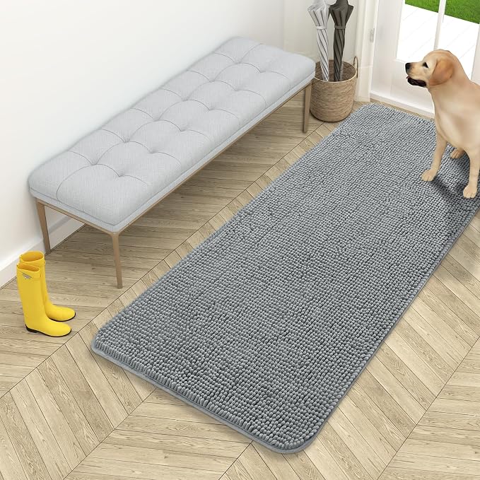 OLANLY Dog Door Mat for Muddy Paws 54x24, Absorbs Moisture and Dirt, Absorbent by OLANLY