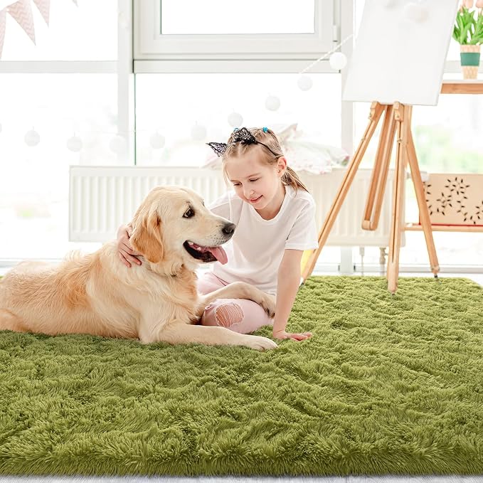 LOCHAS Ultra Soft Indoor Modern Area Rugs Fluffy Living Room Carpets - Image 5