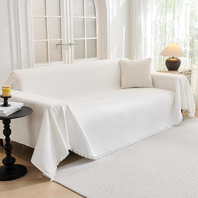 MYSKY HOME Oversized Couch Cover Sofa Covers Couch Covers by MYSKYHOME