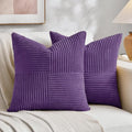 Fancy Homi 2 Packs Purple Samll Decorative Throw Pillow Covers 14x14 Inch by Fancy+Homi
