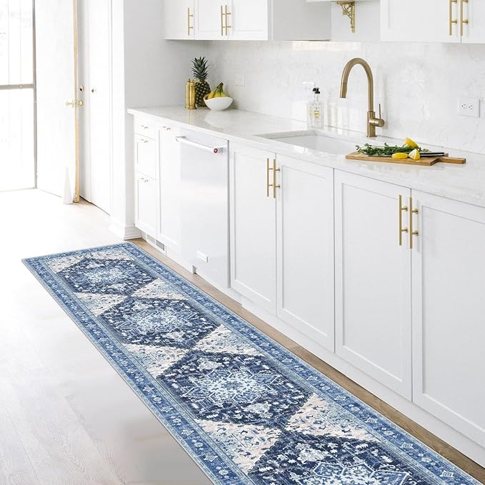 Yamaziot Washable Runner Rug, 2x10 Non-Slip Boho Vintage Hallway Rug Runner - Image 6