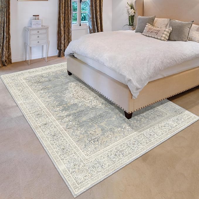 5x7 Area Rugs for Living Room, Non Slip Indoor Boho Area Rug Carpet Home Décor - Image 5