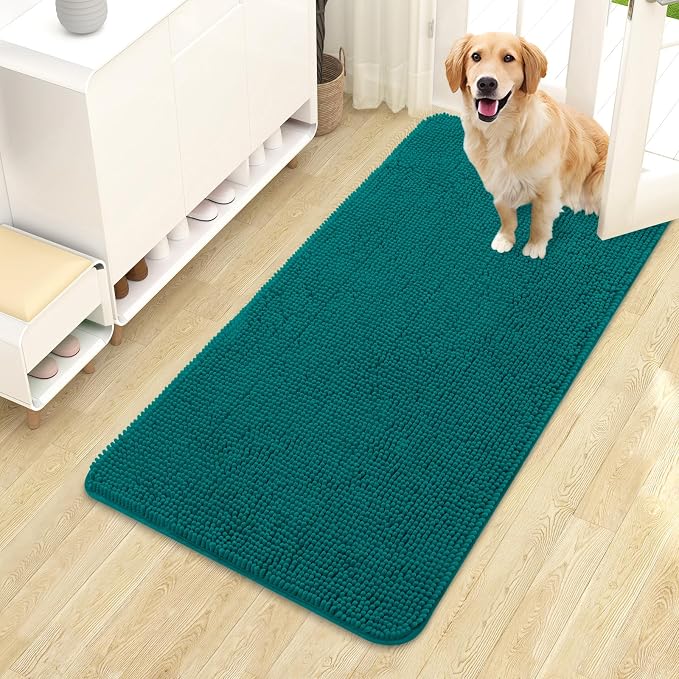 OLANLY Dog Door Mat for Muddy Paws 44x24, Absorbs Moisture and Dirt, Absorbent by OLANLY