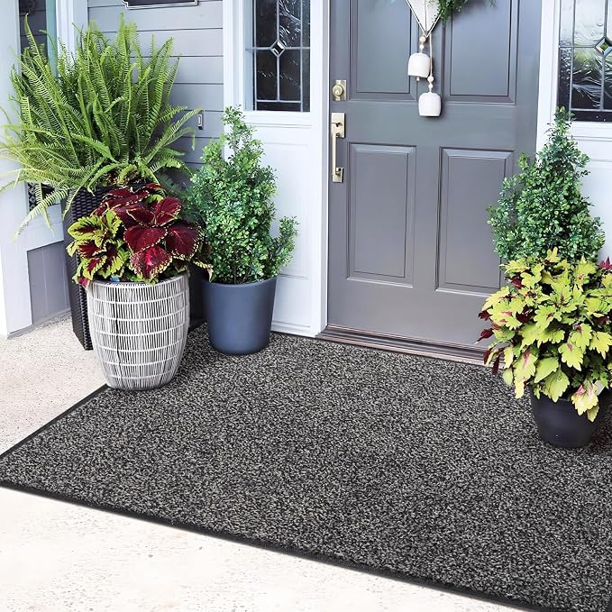 Mibao Front Door Mat, Dirt Trapper Welcome Mat by Mibao