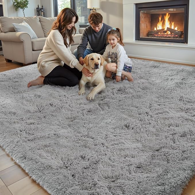 8x10 Area Rugs for Living Room Bedroom Rug, Large Shaggy Soft Plush Furry - Image 4