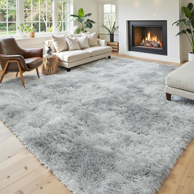 8x10 Area Rugs for Living Room Bedroom, Large Area Rug Shag Shaggy Carpet Soft - Image 2