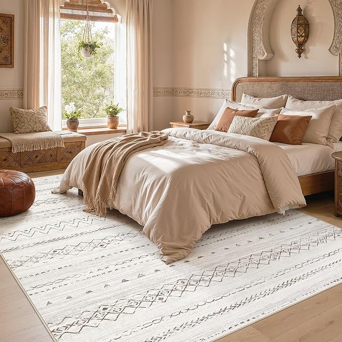 cotiled 6x9 Washable Area Rugs Living Room: Soft Lightweight Boho Rug | Solve - Image 6