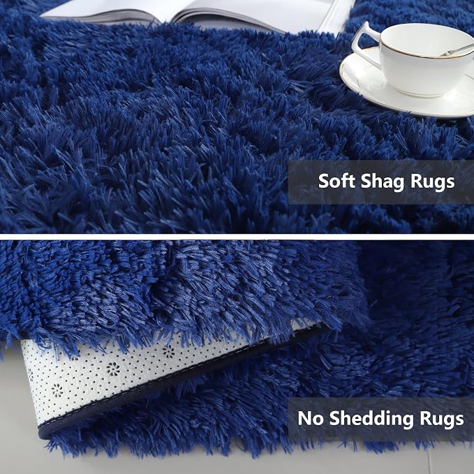 Shag Area Rugs for Bedroom Living Room, 4X6 Ultra Soft Fluffy Area Rugs for Dorm - Image 3