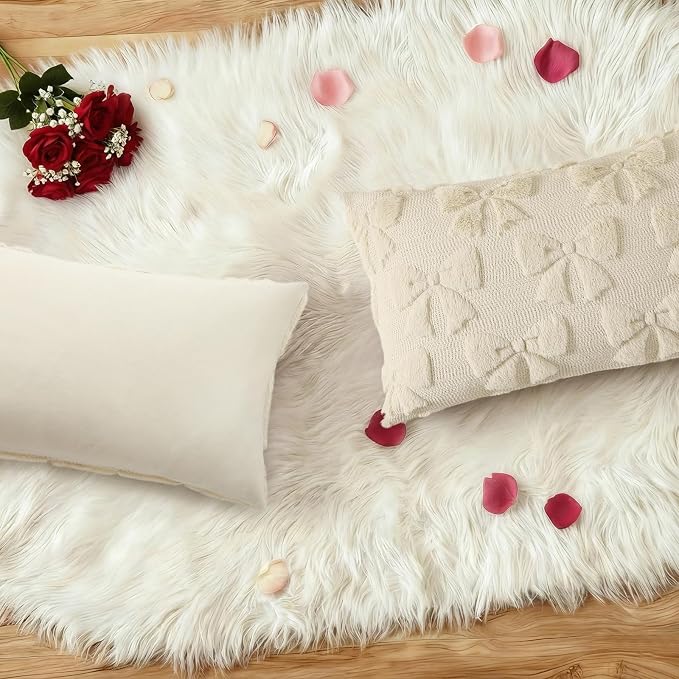 decorUhome Beige Bow Pillow Covers Set of 2 Coquette Aesthetic Cute Preppy - Image 6