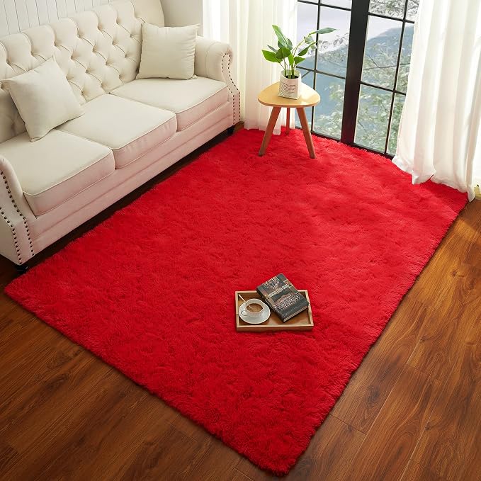 Chicrug Soft Area Rugs for Bedroom Living Room Plush Fluffy Rug 9x12 Feet - Image 4