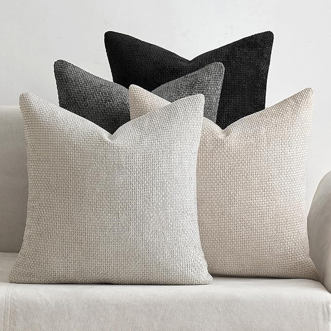 MIULEE Pack of 4 Couch Halloween Throw Pillow Covers 18x18 Inch Neutral by MIULEE