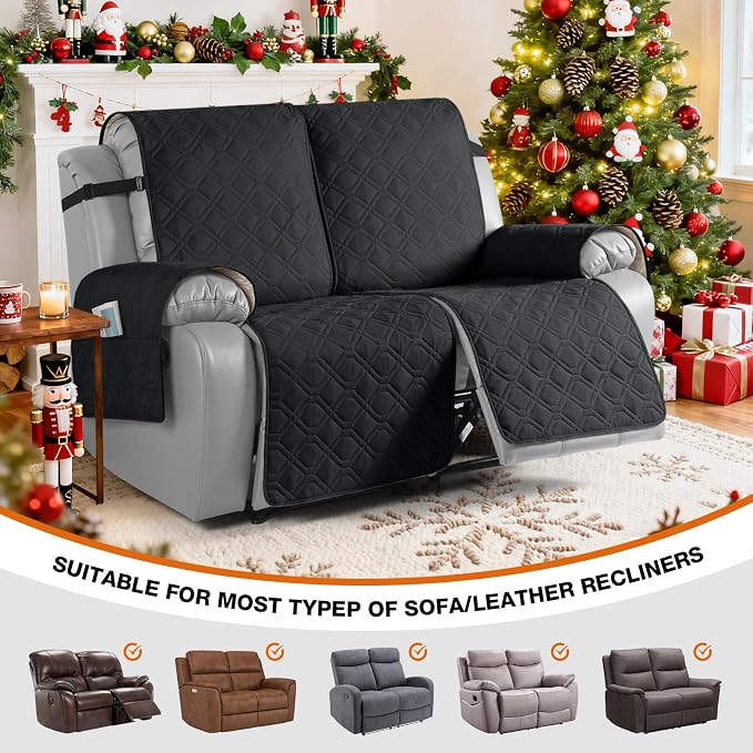 VANSOFY Waterproof Recliner Couch Covers, Sofa Covers 1-Piece Washable - Image 4