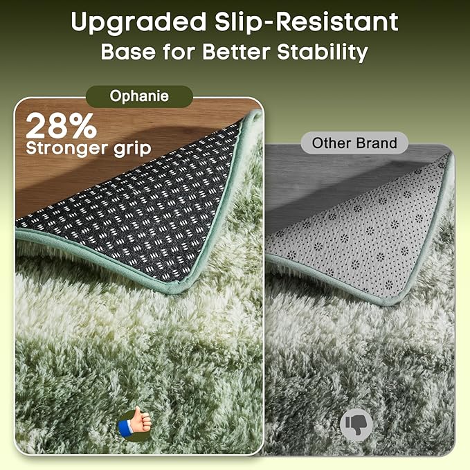 Ophanie Green and White Area Rugs - Image 4