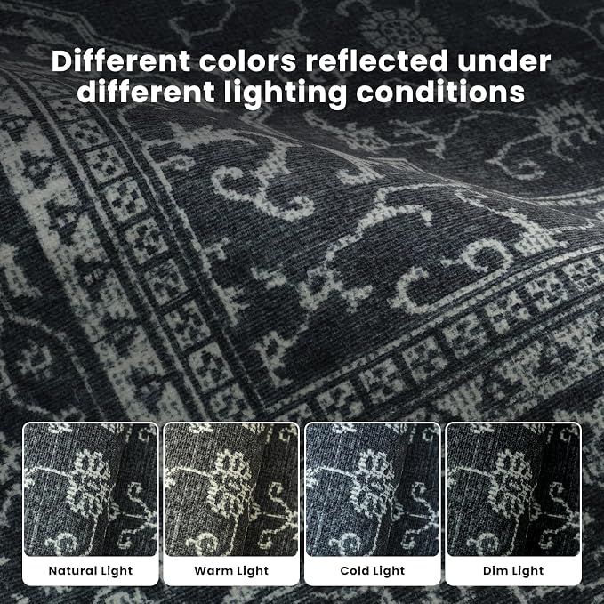 Washable Rugs 8x10 Area Rugs for Living Room, Dining Room- Soft Low Pile - Image 9
